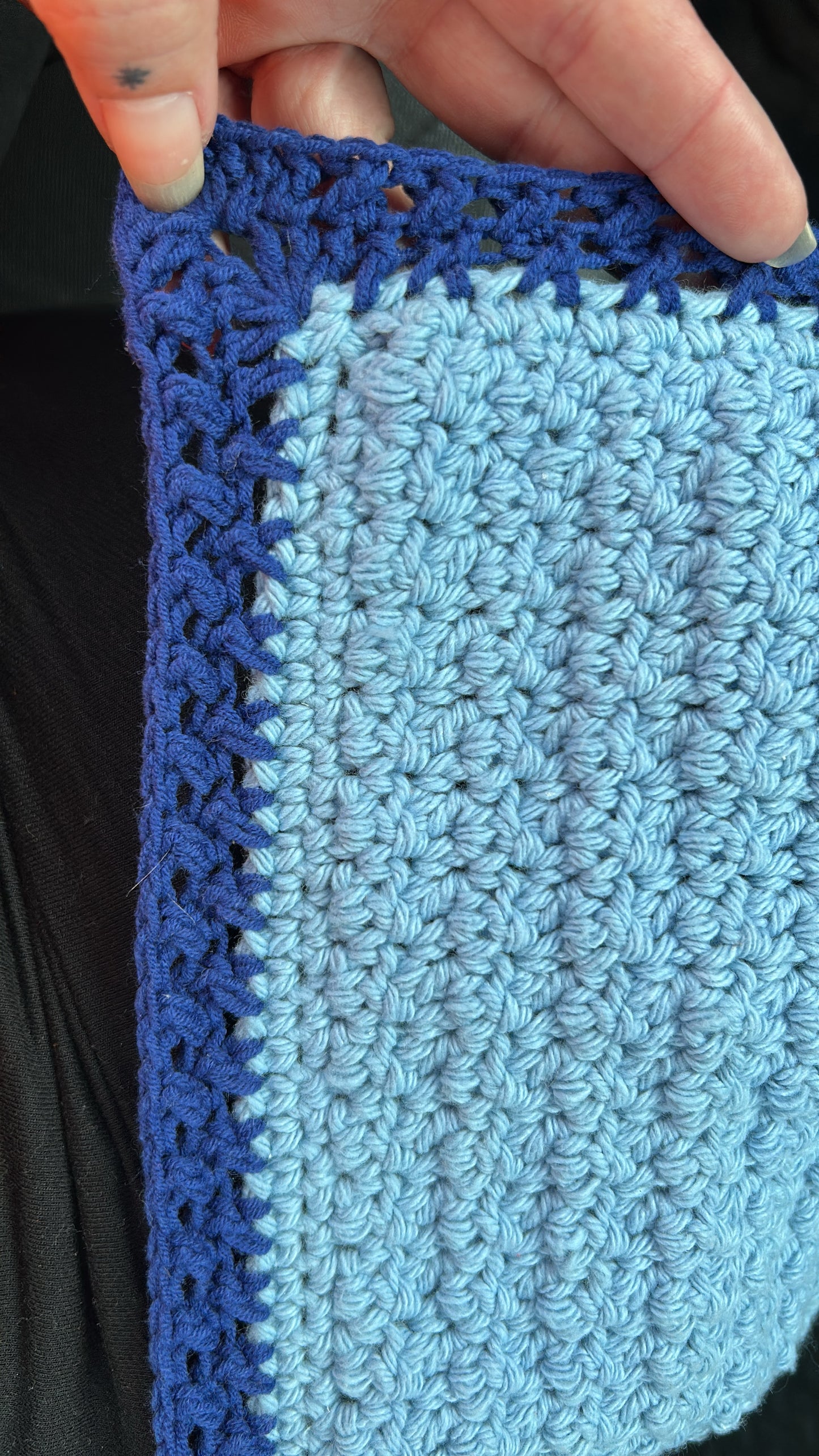 Custom crochet baby blanket