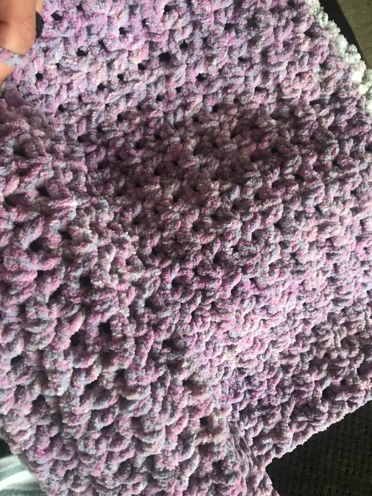 Custom crochet baby blanket