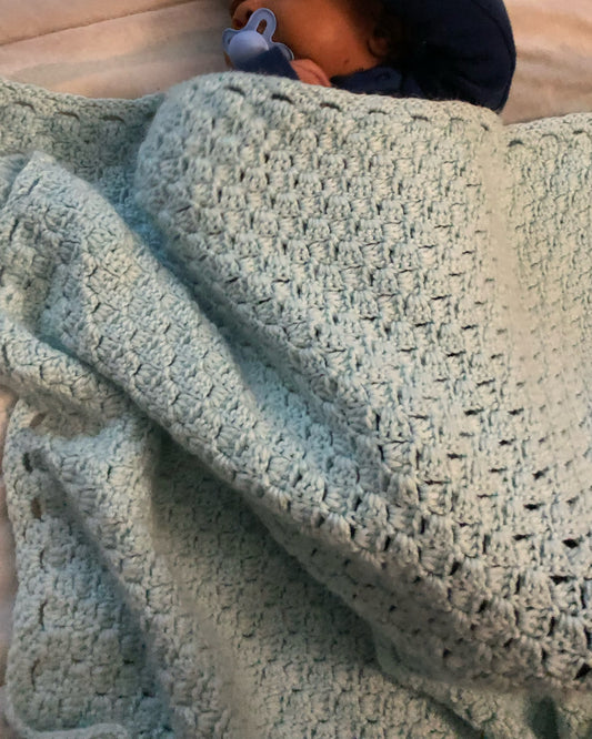 Custom crochet baby blanket